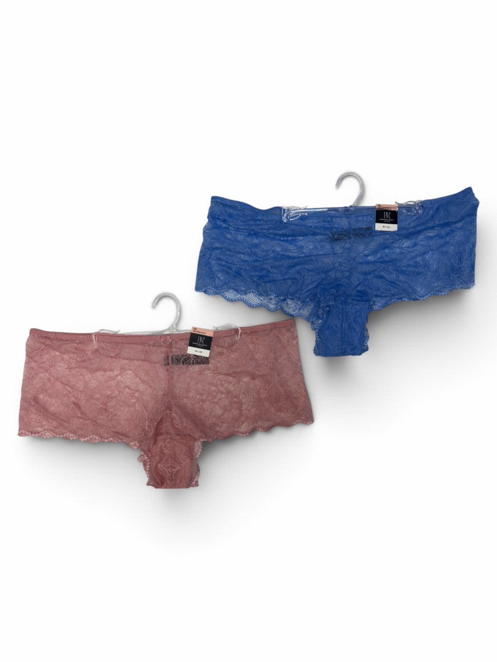 Lace Women’s Boyshorts Pack - Blue & Dusty Rose